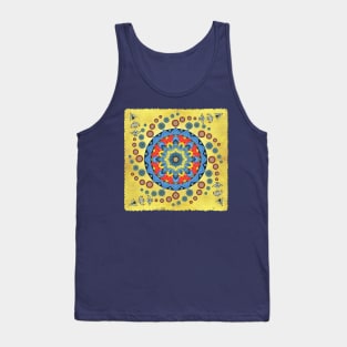 Fiesta Flower Birds Mandala Tank Top